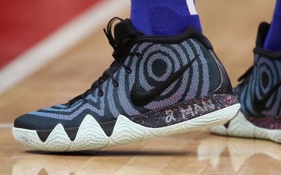 Amir Johnson in the Nike Kyrie 4 'Swirl'
