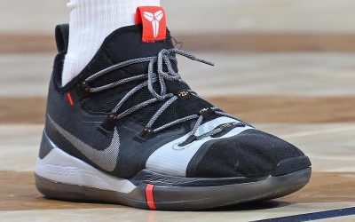 Anthony Davis in the Nike Kobe AD Exodus 'Grey and black'