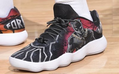 Clint Capela in the Nike Hyperdunk 2017 'Wakanda Forever'