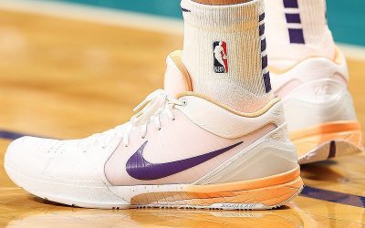 Devin Booker in the Nike Zoom Kobe 4 Protro 'Devin Booker PE'