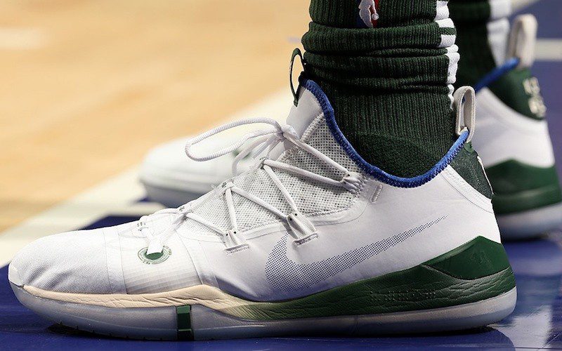 Giannis Antetokounmpo in the Nike Kobe AD Exodus “Giannis PE”