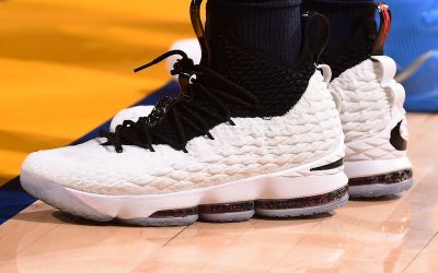 Jrue Holiday in the Nike LeBron 15 'Black and white'