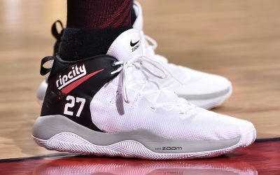 Jusuf Nurkic in the Nike Zoom Rev 2018 'Ripcity 27'