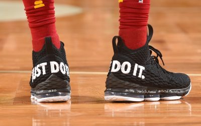 LeBron James in the Nike LeBron 15 'Just Do It'