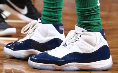 Marcus Morris in the Air Jordan 11 Retro 'Win Like '82'