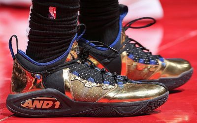 Montrezl Harrell in the AND1 Attack 2.0 'Gold and black'
