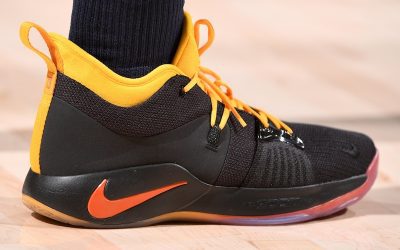 Paul George in the Nike PG 2 'Black and yellow'