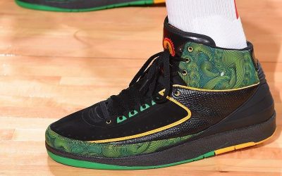 PJ Tucker in the Air Jordan 2 Retro 'Doernbecher'