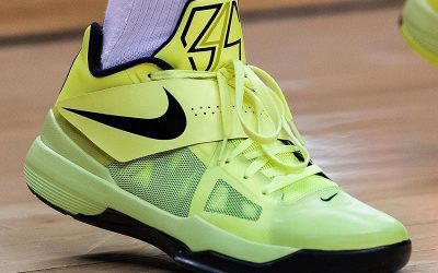 PJ Tucker in the Nike Zoom KD 4 'Neon green and black'