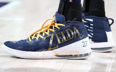 Rudy Gobert in the Nike Air Max Dominate 'The Legend of Zelda'
