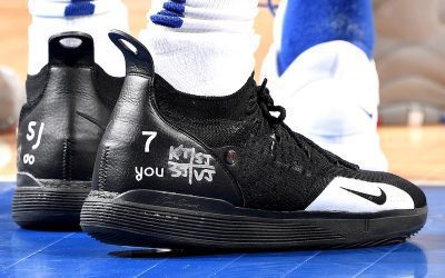 Stanley Johnson in the Nike KD 11 'Stanley Johnson PE'