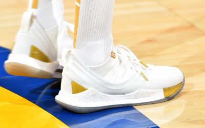 Stephen Curry in the Under Armour Curry 5 'Takeover'
