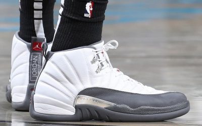 Taurean Prince in the Air Jordan 12 Retro 'Dark Grey'