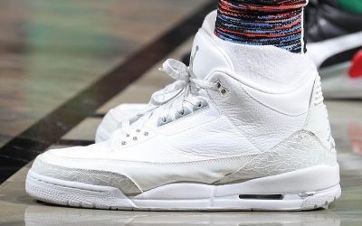 Taurean Prince in the Air Jordan 3 Retro 'Pure Money'