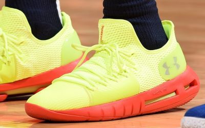 Will Barton in the Under Armour HOVR Havoc Low 'Lime yellow'