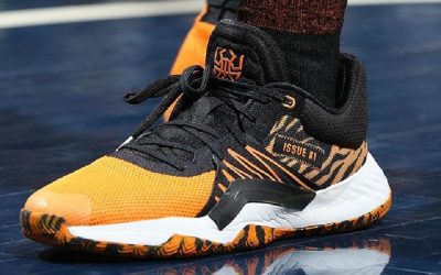 Donovan Mitchell in the Adidas D.O.N. Issue #1 'Tiger'