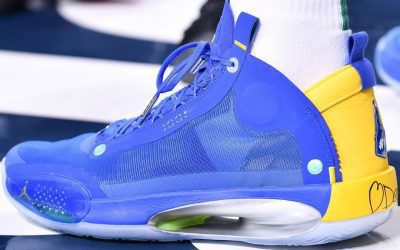 Jayson Tatum in the Air Jordan 34 'Winners'