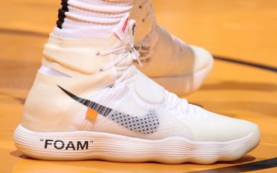 Bam Adebayo in the Nike Hyperdunk 2017 'Off-White x Nike'