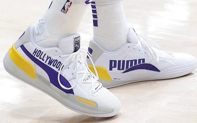 Kyle Kuzma in the Puma Clyde Hardwood 'Los Angeles'
