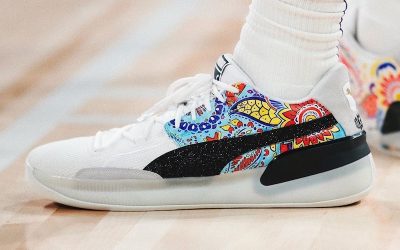 Marvin Bagley III in the Puma Clyde Hardwood 'custom'