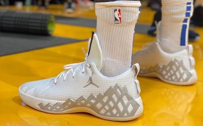 Luka Doncic in the Jordan Jumpman Diamond 'All grey'