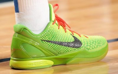 Luka Doncic in the Nike Zoom Kobe 6 'Grinch'