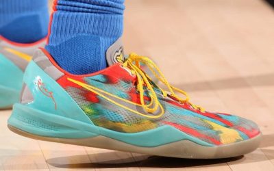 Shai Gilgeous-Alexander in the Nike Kobe 8 Protro 'Venice Beach'