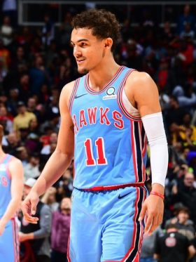 trae young blue jersey