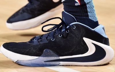 Jalen Brunson in the Nike Zoom Freak 1 'Villanova'