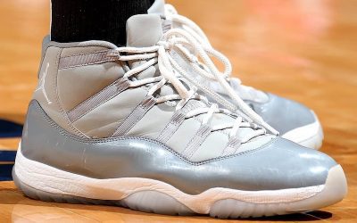 Theo Pinson in the Air Jordan 11 Retro 'Cool Grey'