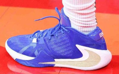 Thanasis Antetokounmpo in the Nike Zoom Freak 1 'Greece'