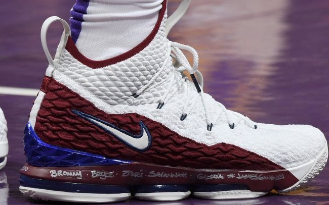 LeBron James in the Nike LeBron 15 “Air Zoom Generation”