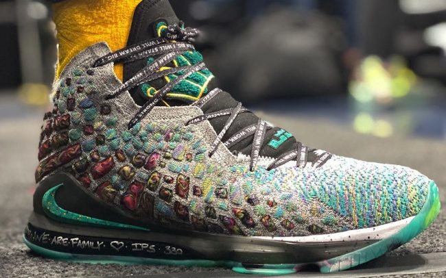 LeBron James in the Nike LeBron 17 “I Promise”