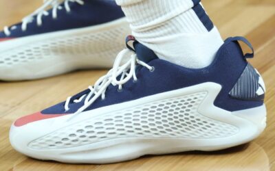 Anthony Edwards in the Adidas AE 1 'USA' PE'