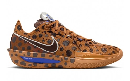 Jordan Poole in the Nike GT Cut 3 'Milk and Cookies'